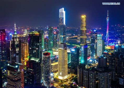 Night View Of Guangzhou Capital Of South Chinas Guangdong Province