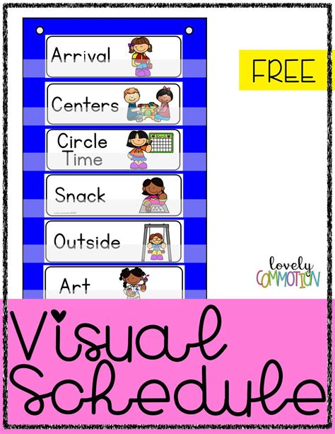 Visual Schedule Preschool Daily Schedule Preschool Preschool Schedule