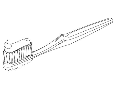 Desenho De Escova De Dente Para Imprimir
