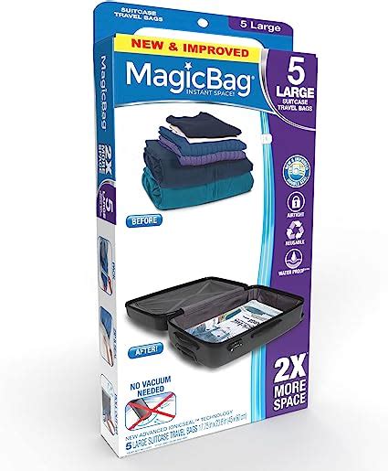 Magicbag Smart Design Instant Space Saver Storage Travel Large Suitcase Set Of 5
