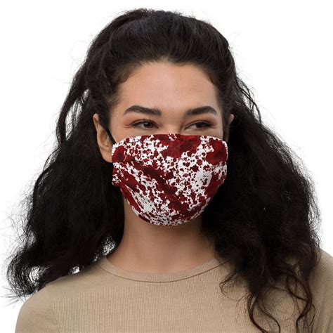 Premium Bloody Face Mask Unisex Blood Splattered Stained Etsy Nederland