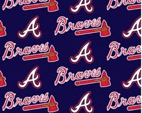 Remnants Atlanta Braves Licensed Major League Baseball Team Etsy