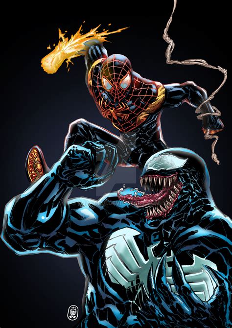 Spiderman Vs Venom Fan Art By Ojandeui On Deviantart