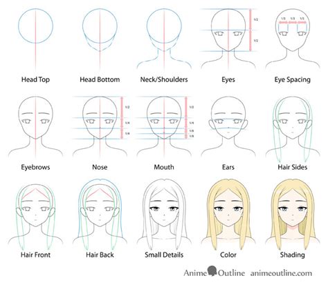How To Draw A Beautiful Anime Girl Step By Step Animeoutline 2022