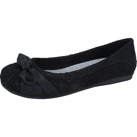 Jellypop Arion Bow Lace Flats With Memory Foam Flats Shoes Shop