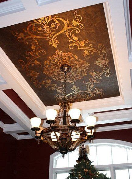 Asian octagonal teapot wall stencil by deesigns. Modello™ Designs vinyl stencil on ceiling. | Ceiling decor ...
