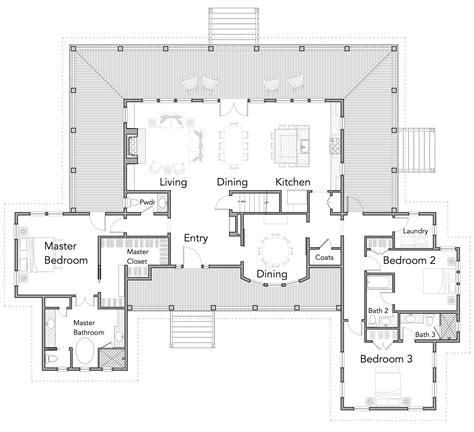 Saltwater Rest Home Plan — Flatfish Island Designs — Coastal Home Plans