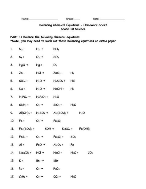 This online declaration balancing chemical equations answer key can be one of the options to accompany you considering. 49 Balancing Chemical Equations Worksheets [with Answers ...