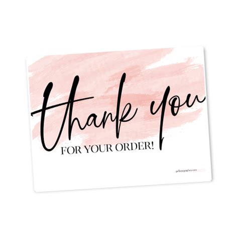 Thank You For Your Order Postcard Glam Boss Graphics