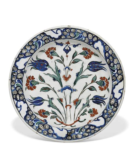 An Iznik Pottery Dish Ottoman Turkey Circa Christie S