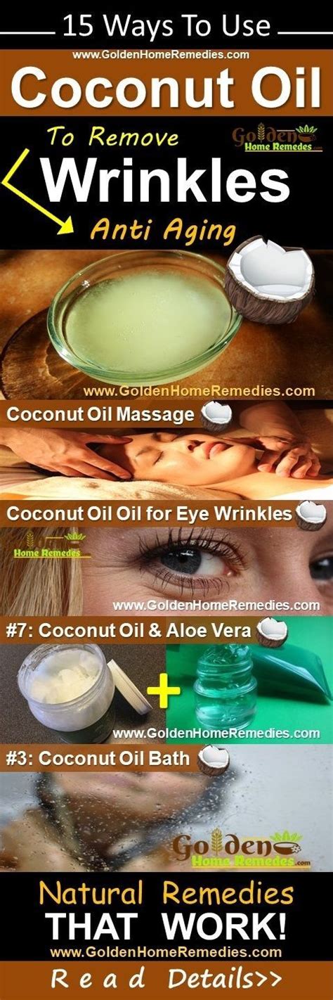 How To Get Rid Of Wrinkles Using Coconut Oil With Images Home