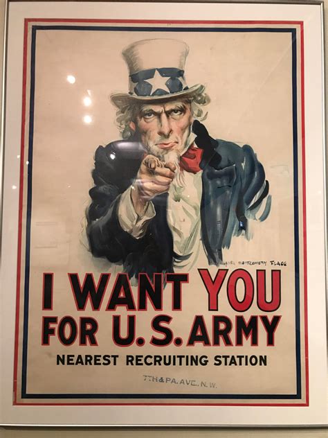 Saw the original Uncle Sam poster by JM Flagg a few weeks ago at my ...
