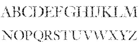 Etched Font