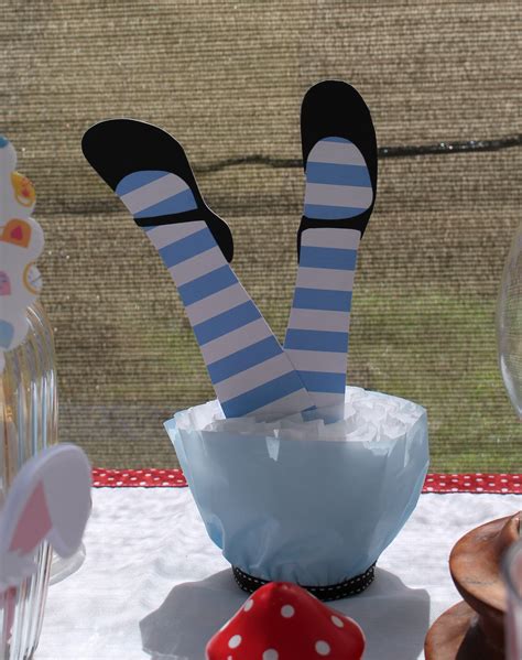 Alice Leg Table Decorations Alice In Wonderland Tea Party Birthday
