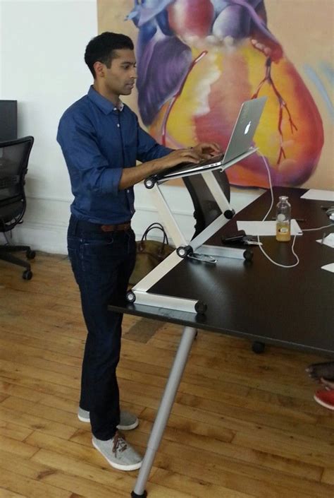 A standing desk converter is a product that is placed on top of, or attached to, a desk or table that allows you to stand while working. What Happens When You Stand For 2 Years | Standing desk ...