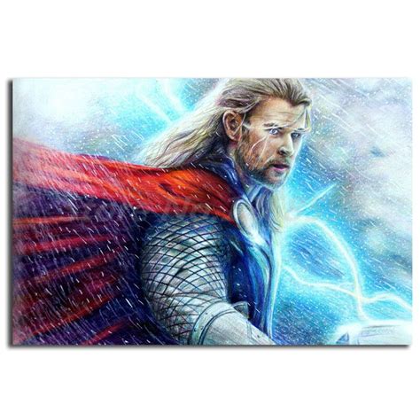 Thor The Dark World Chris Hemsworth Canvas Posters Prints Wall Art
