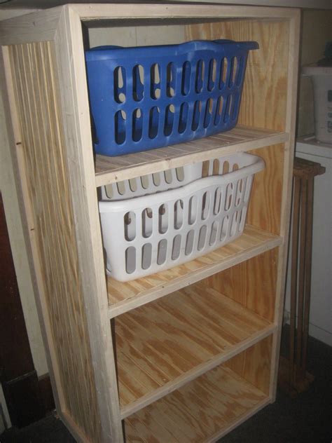 You probably know that we recently added a laundry room to our house, today we make it amazing by adding a diy laundry basket shelf that holds 6 baskets in. DIY Laundry Basket Dresser: Frugal and Easy - Thifty Sue ...