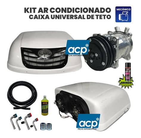 Kit Ar Condicionado Teto Universal Caminhões E Máquinas 12v Frete grátis