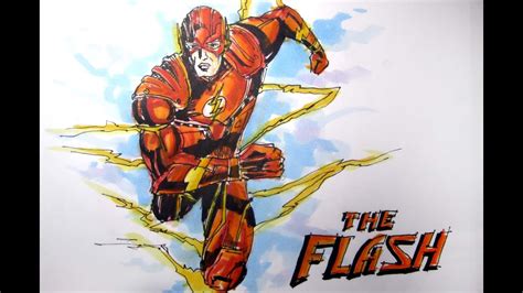 Dcmarvel Comics Series The Flash Time Lapse Drawing