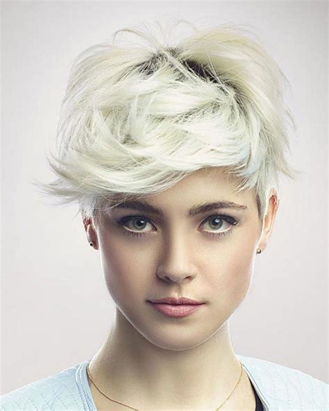 Take the loose pieces and pin them down randomly, creating a really romantic, messy texture. Pixie Haircuts for Fine Hair 2018-2019 : Curly, wavy ...
