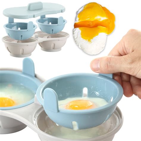 Egg Poacher Microwave Egg Maker Silicone Poached Egg Cups Egg Cooker