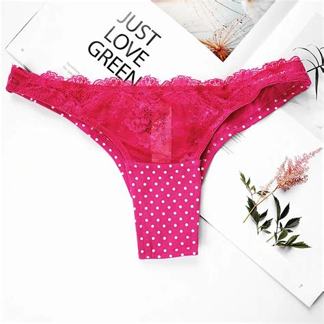 Voplidia New Underwear Women Panties Sexy Women Thongs And G Strings Pink Female Seamless Lace