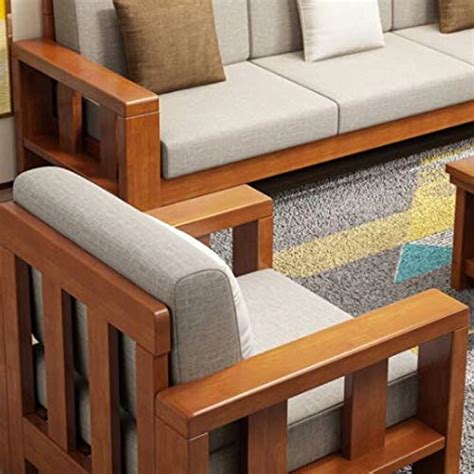 Buy Mahimart And Handicrafts Sheesham Wood Seater Sofa Set For Living Room Wooden Sofa Set For