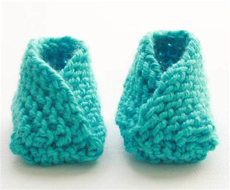 Very Easy Knit Baby Booties Knitting Pattern Gina Michele