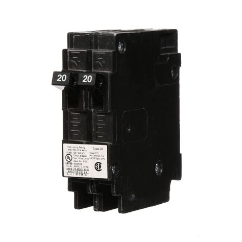 For use in siemens type 'eq, eql, seq, eqg, pl and es series loadcentres. Siemens 20 Amp Tandem Single Pole Type QT Circuit Breaker ...