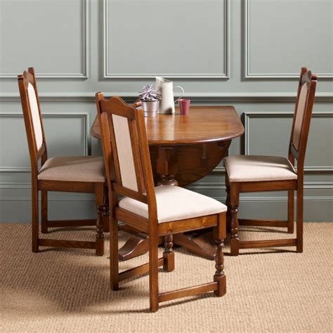 Compact Dining Space Arrangement with Drop Leaf Dining Table for Small