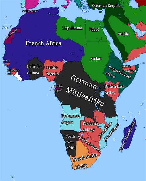 Map Of Colonial Africa In 1936 Which I Saw In My Dream Imaginarymaps