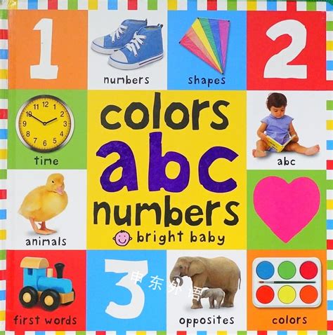 Big Board Books Colors Abc Numbers Bright Baby教育相关儿童图书进口图书进口书