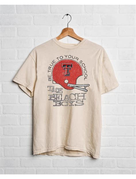 Texas Tech Beach Boys True To Your School Thrifted T Shirt Red