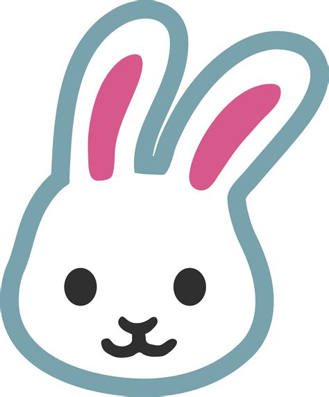 Vector Rabbit Face Bunny Emoji Clipart Full Size Clipart 32693