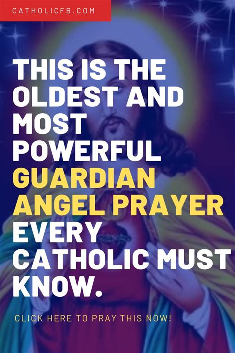 This Is The Oldest And Most Powerful Guardian Angel Prayer Every Catholic Must Know Guardian