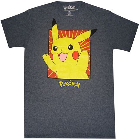 Pokemon Boxed Pikachu Adult T Shirt