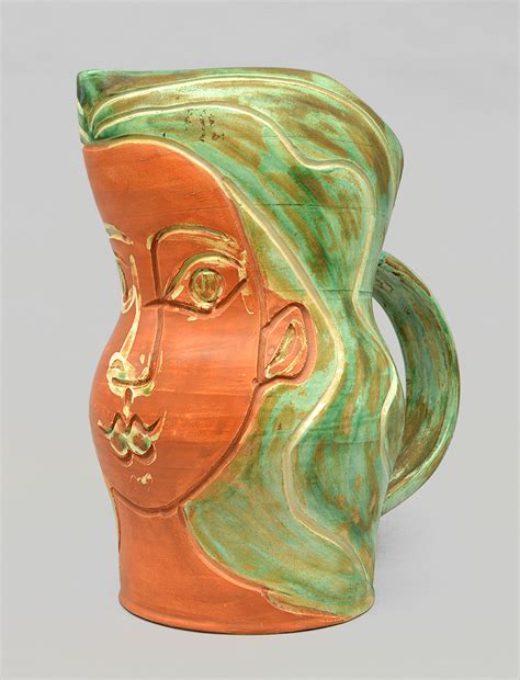 Pablo Picasso Visage De Femme Womans Face 1953 Ceramic