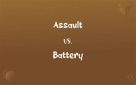 Assault Vs Battery Whats The Difference