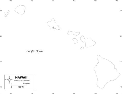 Free Printable Map Of Hawaiian Islands