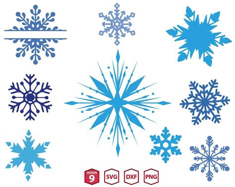 Printable Frozen Snowflakes