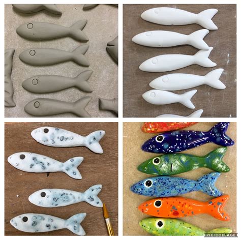 The Stages Of Making My Shoal Fish In 2020 Clay Polymer Clay Fish