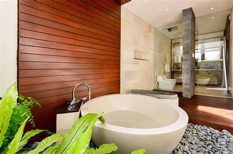 Modern Tropical Bathroom Saya Villa Canggu Bali Hg Architects