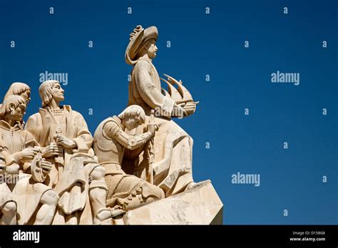 Discoveries Monument Lisbon Portugal Stock Photo Alamy