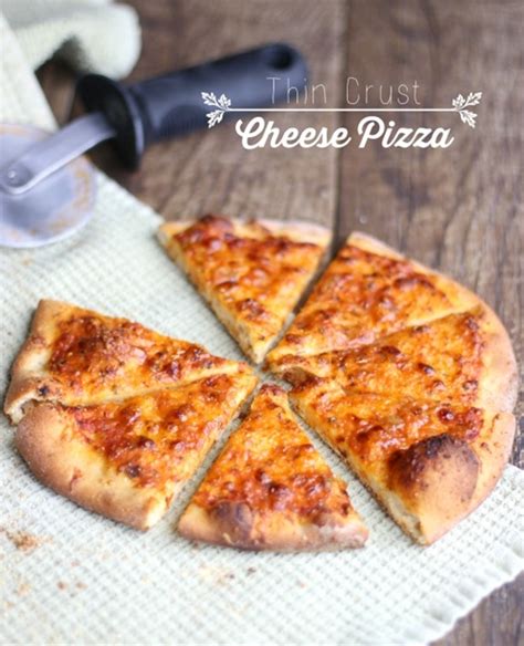 Thin Crust Cheese Pizza Recipe Chefthisup