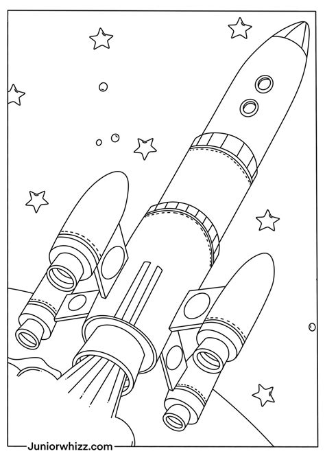15 Rocketship Coloring Pages For Kids Printable Pdfs
