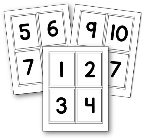 5 Ways To Use Number Cards With Preschoolers Number Cards Printable