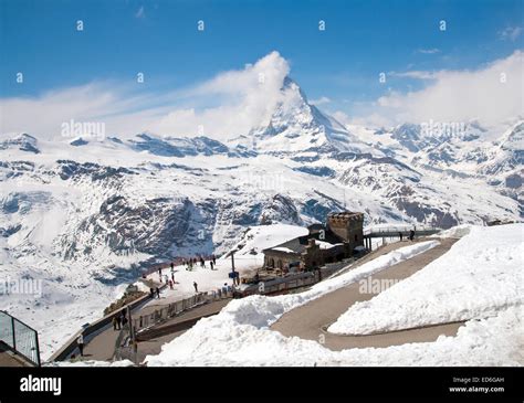 Matterhorn Peak Alps Switzerland Stock Photo Alamy