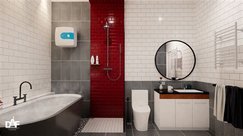 004 Bathroom Interior Design by DAF Sketchup 3D Interior Scene