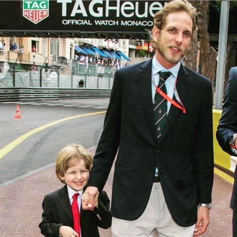 Andrea Casiraghi Y Su Hijo Sasha En El Gran Prix De Mónaco • Andrea Casiraghi And His Son Sasha
