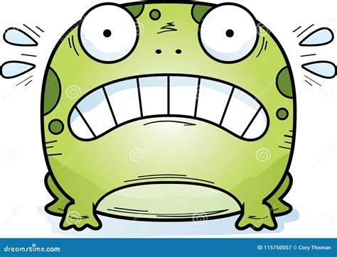 Scared Little Frog Stock Vector Illustration Of Graphic 115750057